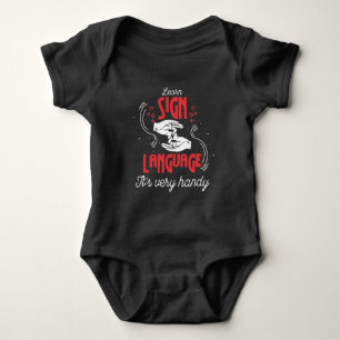 Body Para Bebê Hillarious - Aprenda o Humor Americano com Sinal d