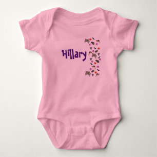 Body Para Bebê Hillary, Logotipo Com Vida Selvagem Australiana,
