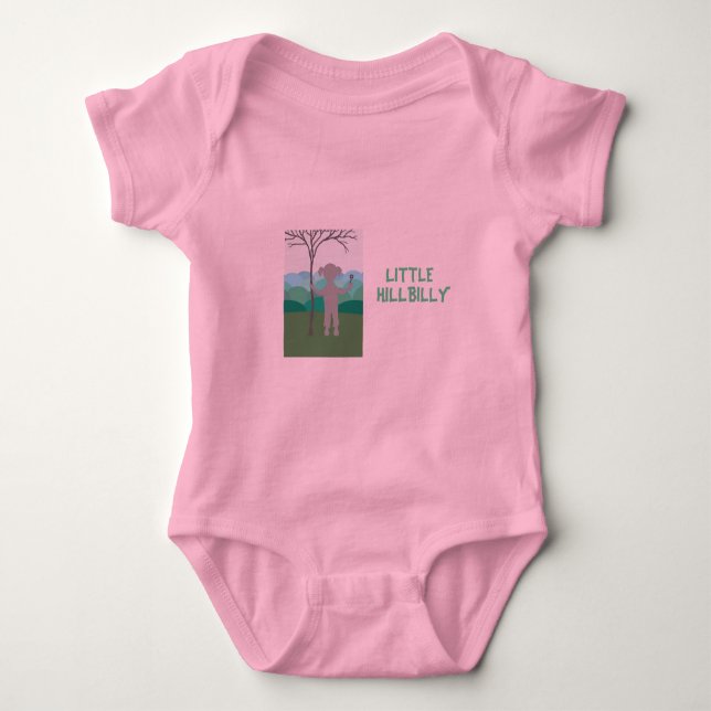 Body Para Bebê Hillbilly pequeno (Frente)