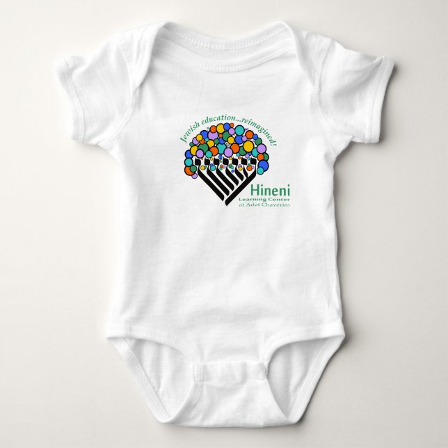 Body Para Bebê Hineni Learning Center Babies' Bodysuit - White (Frente)