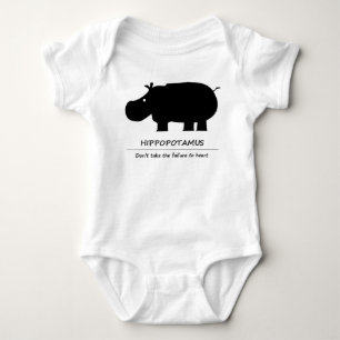 Body Para Bebê Hipopótamo