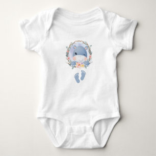 Body Para Bebê Hippo Baby, Baby Gift Pocket Hippo Baby