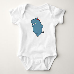 Body Para Bebê Hippo em Corrente com Fone