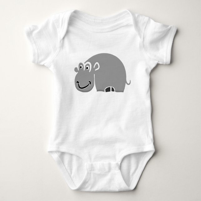 Body Para Bebê Hippo Fun (Frente)