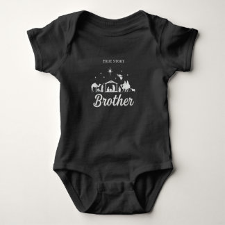 Body Para Bebê História Verdadeira Natal Irmão Família Pijama