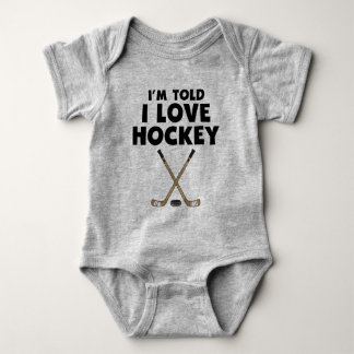 Body Para Bebê Hockey Baby I Love Hockey