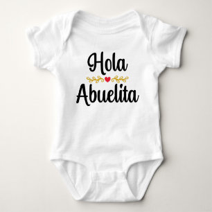 Body Para Bebê Hola abuelita