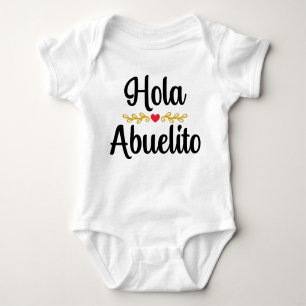 Body Para Bebê Hola Abuelito