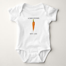 Body Para Bebê Homegrown com amor - Watercolor CARROT -