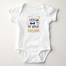Body Para Bebê Homem dos seus sonhos