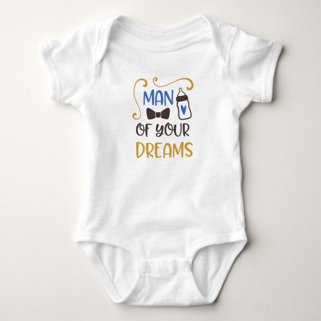Body Para Bebê Homem dos seus sonhos (Frente)