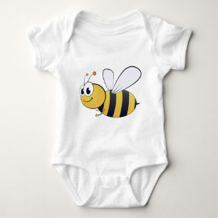 Body Para Bebê Honey Bee Cartoon/Clipart Jersey Bodysuit