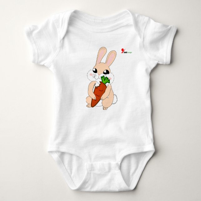 Body Para Bebê Hoppy Bunny Bebê Roupa (Frente)