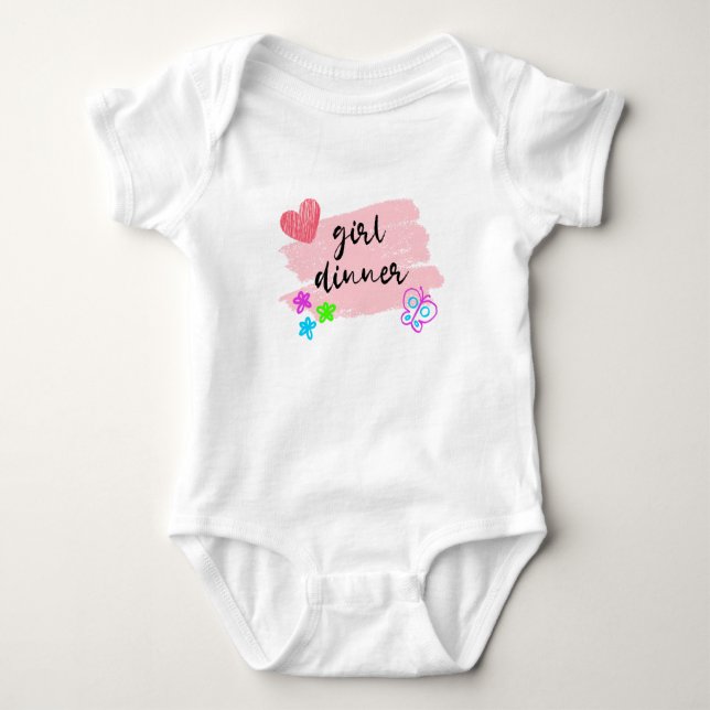 Body Para Bebê Hora do Janto de Meninas (Frente)