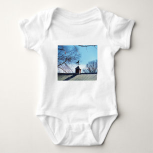 Body Para Bebê Horário Vane Azul Céu Azul
