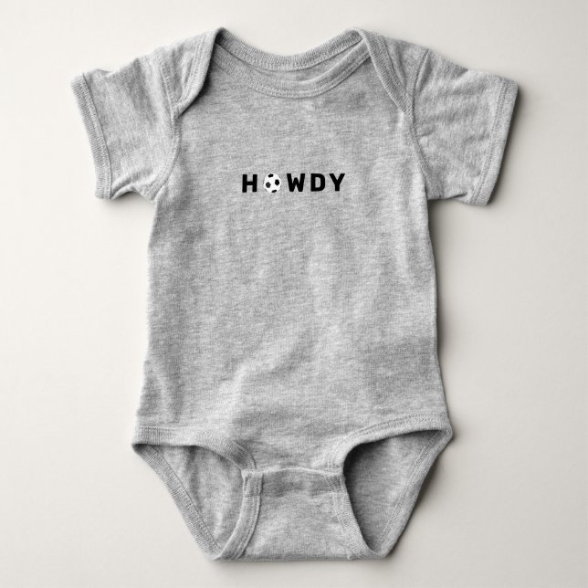 Body Para Bebê HOWDY Soccer Texas (Frente)