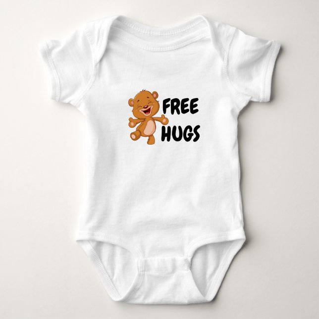 Body Para Bebê Hugs Gratuitos (Frente)