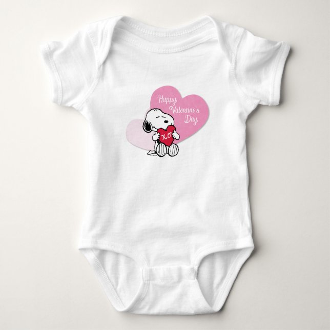 Body Para Bebê Hugs & Kisses de Snoopy (Frente)