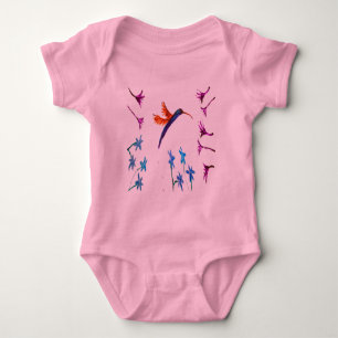 Body Para Bebê Hummingbird Girly Floral