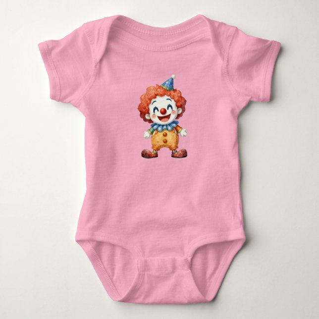 Body Para Bebê Humor de Circo de Palhaço (Frente)