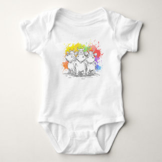 Body Para Bebê Humor engraçado: Design de vaca engraçada