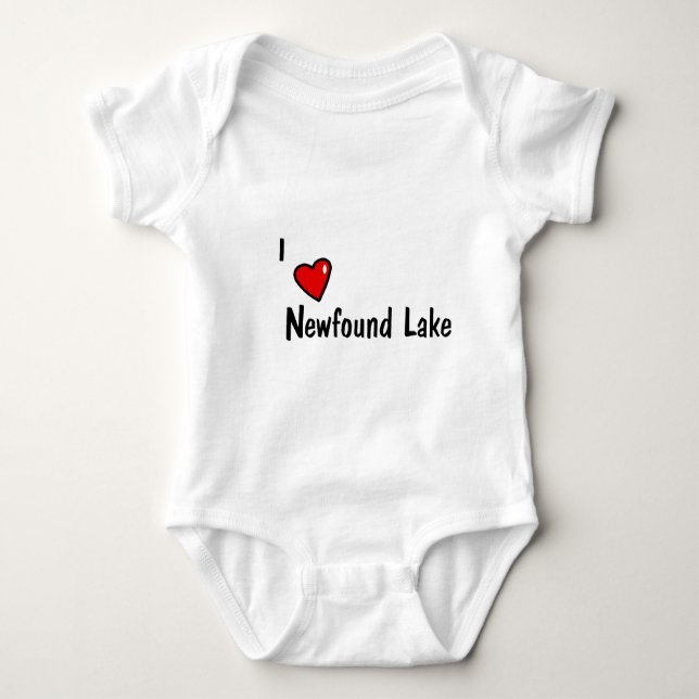 Body Para Bebê I Heart Newfound Lake (Frente)