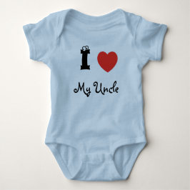 Body Para Bebê I love my uncle romper.