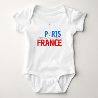 Body Para Bebê I love paris, Eiffel, Bonjour