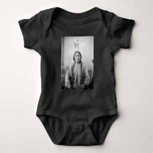 Body Para Bebê Ícone Indígena Americano: Líder Lakota Touro Senta