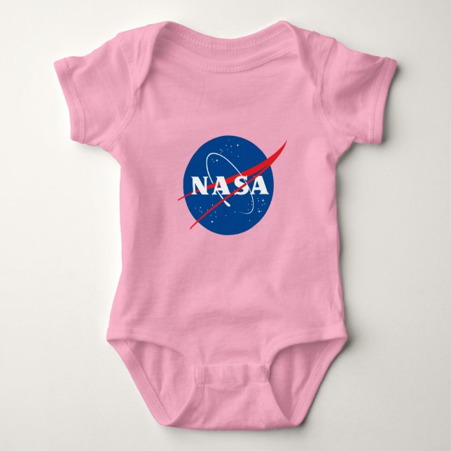 Body Para Bebê Iconic NASA Cotton Baby Bodycase (Rosa Celestial) (Frente)
