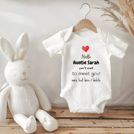 Body Para Bebê Ideia de Anúncio de Gravidez, Futuro(a) Tio(a),  