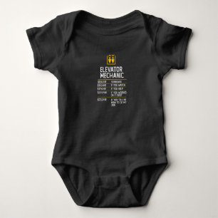 Body Para Bebê ideia de presente engraçada do mecânico do eleva