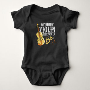 Body Para Bebê Ideia do presente do violinista para o instrumento