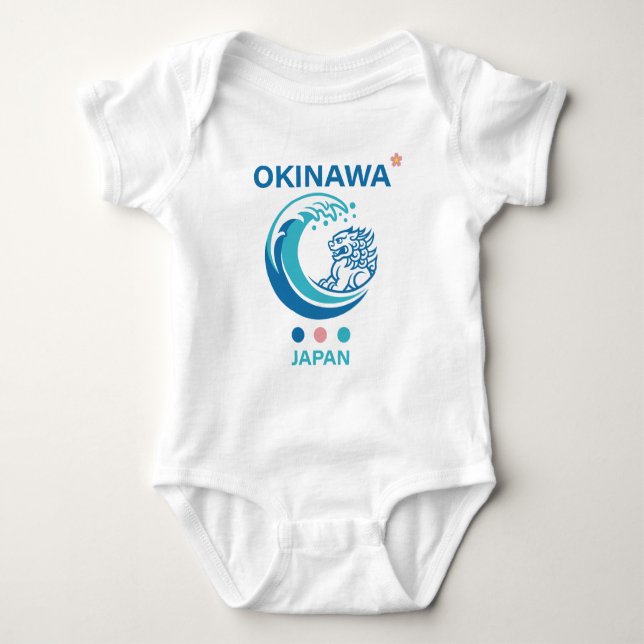 Body Para Bebê Ilha de Okinawa Japão (Frente)