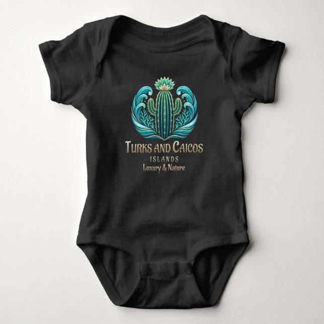 Body Para Bebê Ilhas Turcas e Caicos (Frente)