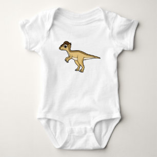 Body Para Bebê Ilustração Bela De Um Dinossauro Paquicefalossauro