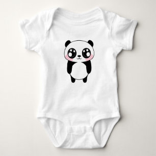 Body Para Bebê Ilustração bonito do urso de panda