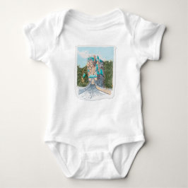 Body Para Bebê Ilustração Colorida de Castelo