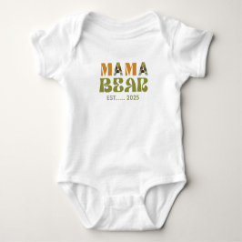Body Para Bebê Ilustração Comovente de Mamãe Urso