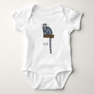 Body Para Bebê Ilustração comum de desenho animado
