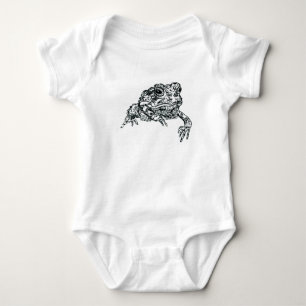 Body Para Bebê Ilustração da caneta e da tinta do bodysuit do