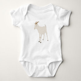 Body Para Bebê Ilustração de Animal de Fazenda Cabra