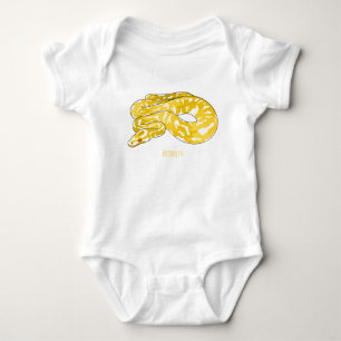 Body Para Bebê Ilustração de cobra de pitão birmanês
