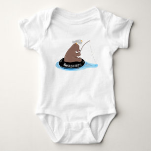 Body Para Bebê Ilustração de desenho animado da pesca de filhot