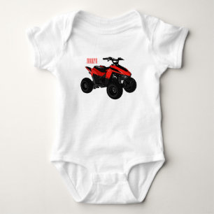 Body Para Bebê Ilustração de desenho animado de bicicleta atv