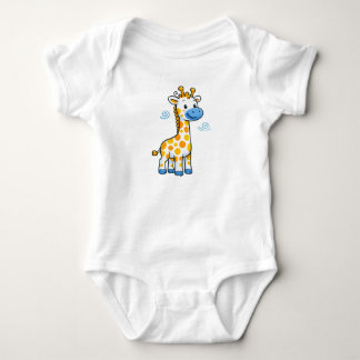 Body Para Bebê Ilustração de desenho animado de girafa bebê fofa