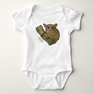 Body Para Bebê Ilustração de desenho animado de Tarsier