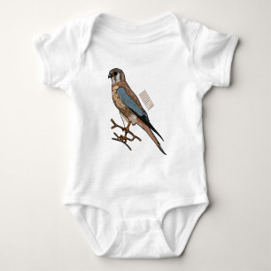 Body Para Bebê Ilustração de desenho de aves do estrel americano