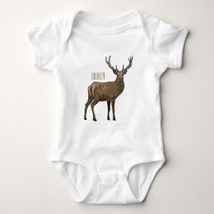 Body Para Bebê Ilustração de desenho de cervo