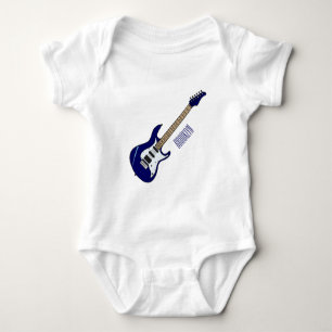 Body Para Bebê Ilustração de desenho de guitarra elétrica